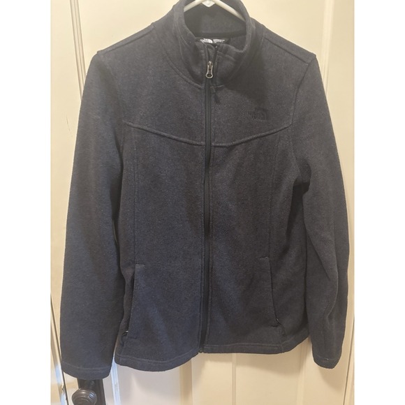 The North Face Sweaters - The North Face Fleece Sweater Womens Size Large L Grey Full Zip Outdoors